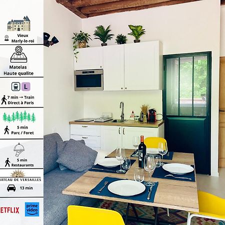 Studio Au Vieux Marly-Le-Roi - Bien Equipe - Matelas De Qualite - 7Min Du Train Vers Paris 外观 照片